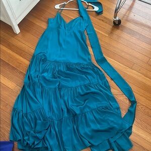Elegant Teal Maxi Dress